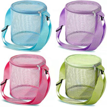 (As show, One size) Children's mesh shell storage bag beach bag (4pcs)