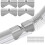 (As show, One size) 4-piece gutter extension hinge, lower spout extension flip hinge 1
