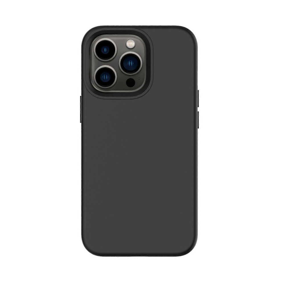 (As Show, One Size) Matte Silicone Case For Iphone 13 Black 4704245224677
