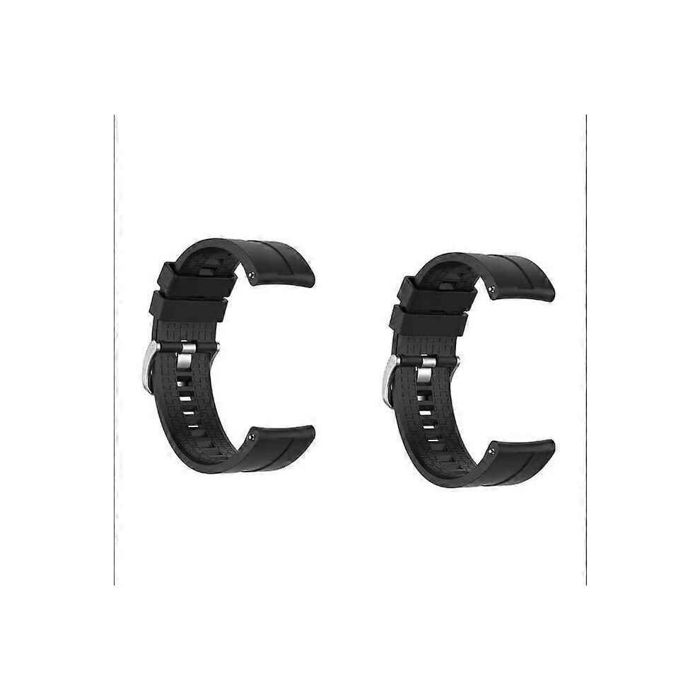 (As show, One size) 2 Watch Bands Watch Strap Fashion Silicone Replacement Watch Band Wrist Strap for Xiaomi Mibro-Air Watchblack-image-OPC-PHNQBVY-NEW