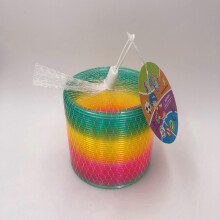 (As show, One size) (B)Rainbow coil spring coil-children's toys