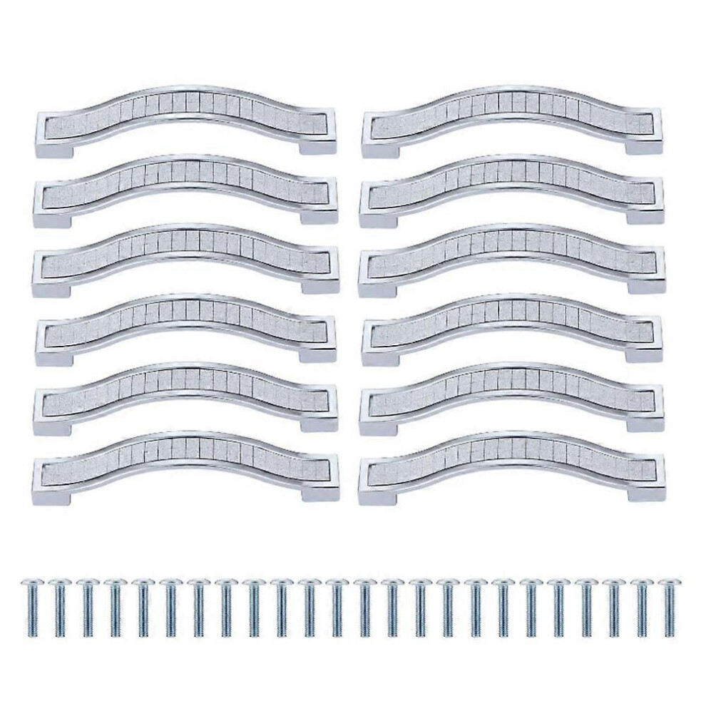 (As Show, One Size) (160Mm)12 Pack Shiny Crystal Cabinet Handles, Rhinestone Drawer Pulls, Modern Cupboard Pulls, Furniture Door Handles 4704245283407