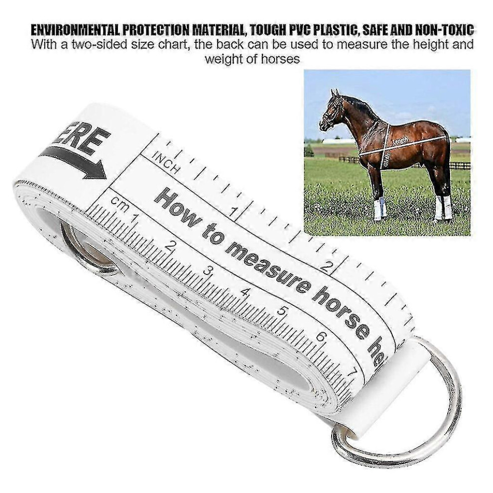 (As show, One size) Horse & Pony Measurement Height & Weight Easy Measuring Tape 2.5 Meters / 98 Inche