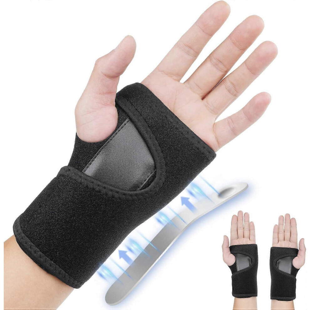 (As show, One size) (Left Hand) Wrist Brace, Carpal Tunnel, Tendonitis and Arthritis Cushion to help with carpal tunnel and relieve and treat wrist pa