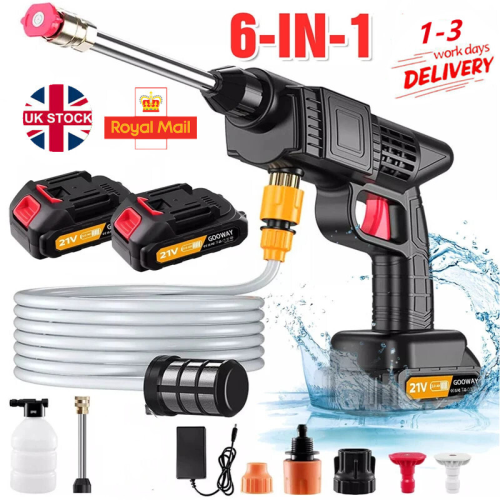 2 Battery Portable Cordless Car High Pressure 2