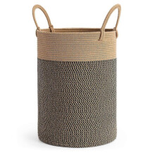 Laundry Hamper for Blanket Storage, Portable Handles On A Large Capacity Cotton Rope Basket That Never Scratches, Suitable for Children And Wooden