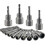 (As show, One size) Magnetic Hex Socket 14Pcs Impact Driver Socket 6-19mm, Magnetic Hex Socket Wrench Socket Set Magnetic 1/4 Hex Socket Socket Adapter Tool 1
