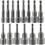 (As show, One size) Magnetic Hex Socket 14Pcs Impact Driver Socket 6-19mm, Magnetic Hex Socket Wrench Socket Set Magnetic 1/4 Hex Socket Socket Adapter Tool 2