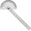 (As show, One size) 180 Degree Protractor, Adjustable Angle Ruler for Drawing and Measuring, 145mm Measuring Device Ruler 1