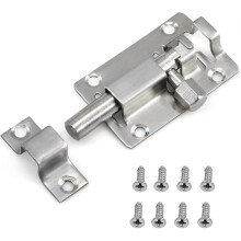 (As show, One size) 50mm Single Slide Bolt for Bathroom Toilet Door Lock/Latch/Latch/Catch