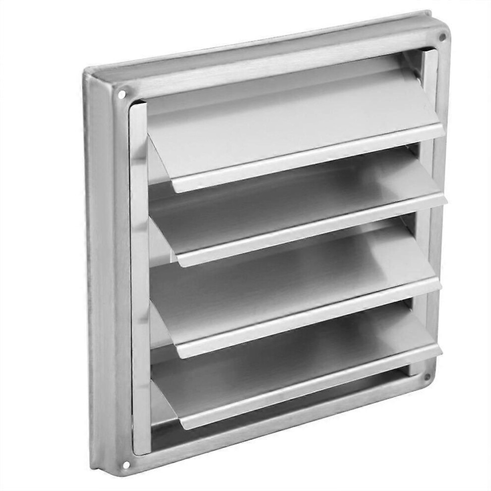 (As Show, One Size) Ventilation Grille, Slat Grille Exterior Outlet Grille Anti-Return Stainless Steel Grille Stainless Steel Weather Protection Grill 4704245225971