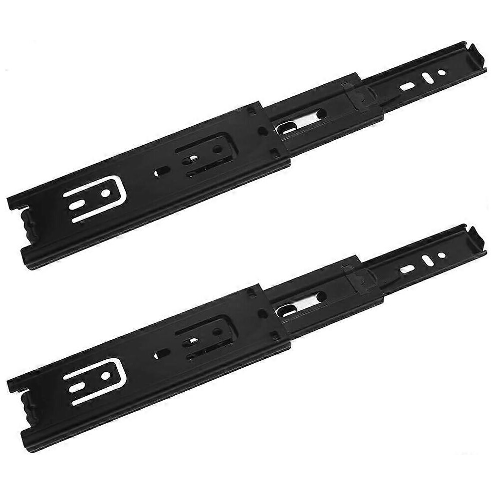 (As Show, One Size) 2 Pcs Drawer Slides, 150Mm Drawer Slides, 3-Fold Telescopic Slide, Full Extension Drawer Slides, Side Mount, Heavy Duty 45Kg Load 4704245298234