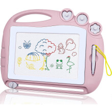 (As show, One size) Magic Slate, Magnetic Drawing Painting Writing Multicolored Sketch Erasable Colored Board for Children with 3 Stamps and 1 Pen Christmas Birthday Gift