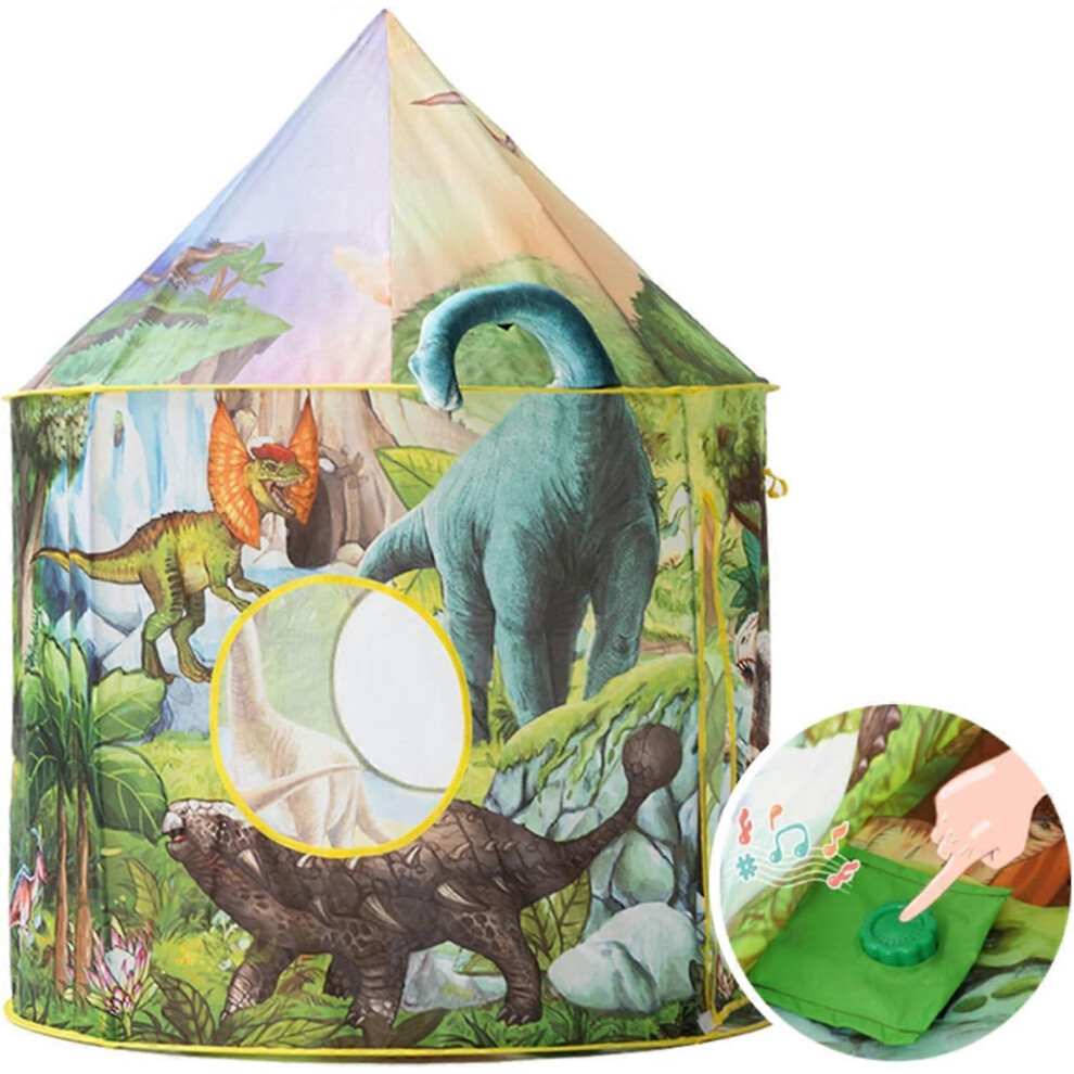 (As show, One size) Dinosaur Children&#39;s Tent, Children&#39;s Play Tent, Indoor Play Tent with Roar Button, Children&#39;s Tent, with Carry Bag-image-OPC-PHNQFC5-NEW