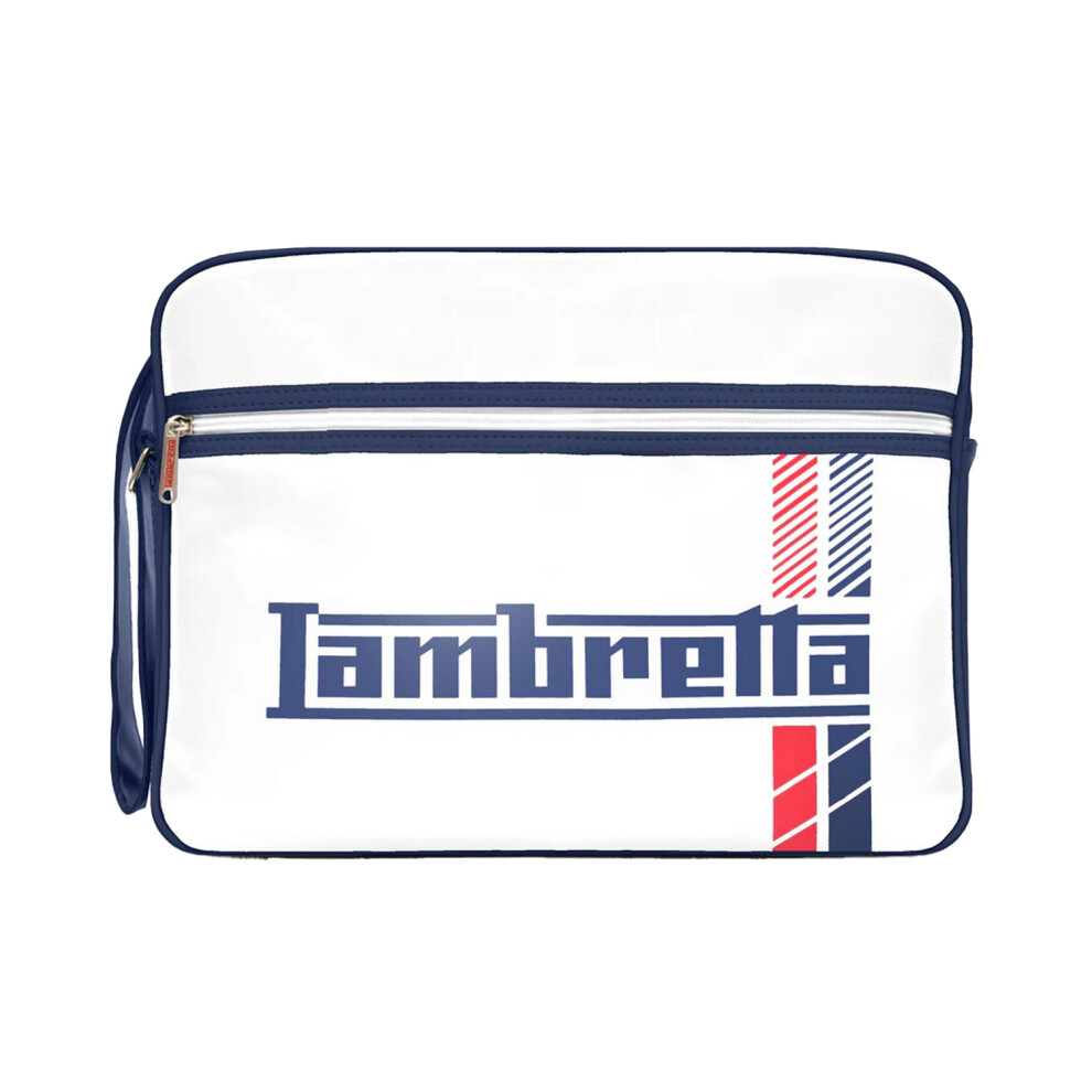(One Size, White) Lambretta Racing Stripe Toiletry Bag-image-OPC-PHNQFSP-NEW