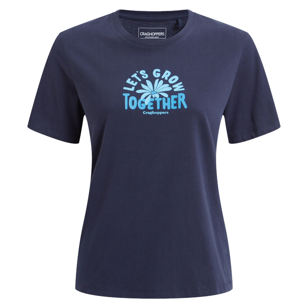 (16 UK, Blue Navy) Craghoppers Womens/Ladies Malibo Short-Sleeved T-Shirt