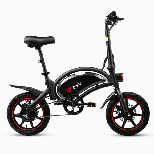 DYU D3F 14'' folding electric bicycle, 250W motor, 10AH battery 25KM/H