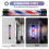 90*13 cm LED Barber Shop Pole Barber Rotating Light 4