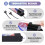 90*13 cm LED Barber Shop Pole Barber Rotating Light 6