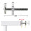 (As show, One size) (white) 4 pcs Threaded Pin Pressure Rods for Stair Gate 4