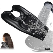 (As show, One size) Hair Wash Basin Portable Inflatable Wash Basin Movable Hair Wash Tray Lightweight Shampoo Bowl Shampoo Basin for Elderly, Disabled, Pregnant Women