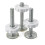 (As show, One size) (white) 4 pcs Threaded Pin Pressure Rods for Stair Gate 3