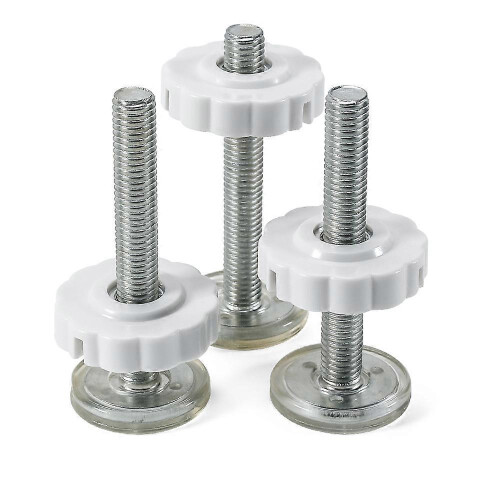 (As show, One size) (white) 4 pcs Threaded Pin Pressure Rods for Stair Gate 2
