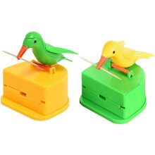 (As show, One size) 2 Pcs Bird Shape Automatic Toothpick Dispenser for Home, Table, Party, Hotel, Restaurant