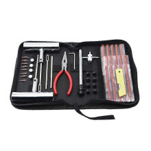 (As show, One size) Car Tire Repair Kit, 46PCS Tire Puncture Repair Kit, Tubeless Car Puncture Proof Kit, Tire Repair Tool for Cars/Motorcycles/Trucks/ATV/Tractors/Motorh