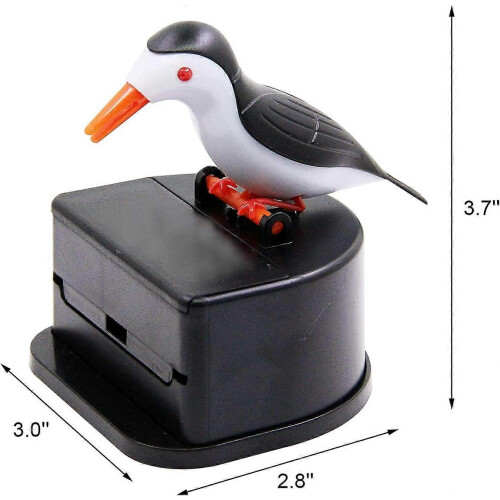 (As show, One size) Black Little Bird Creative Push Toothpick Dispenser 2