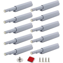 (As show, One size) (10 Pieces) Press to Open Magnetic Latches Push-Open Magnetic Latches Opens and Closes Door with a Simple Push