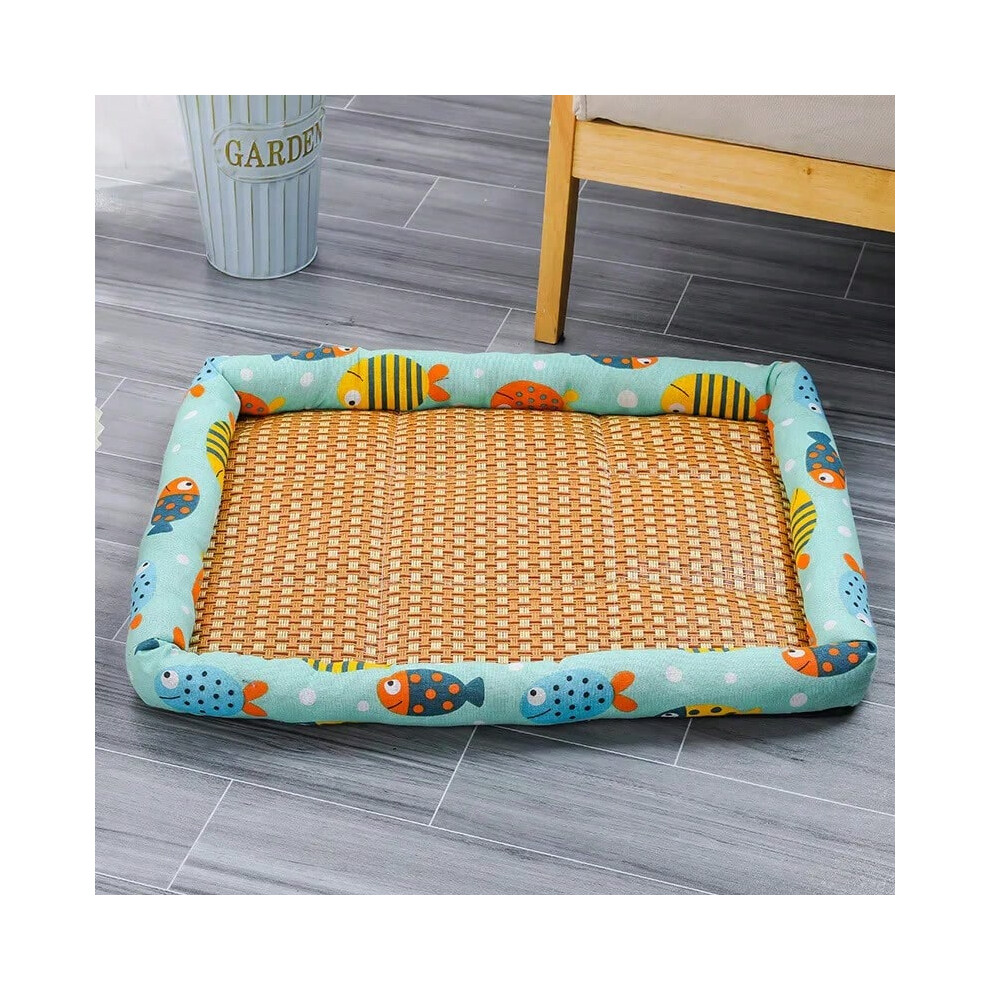 (Green, 60X45cm) Dog And Cat Ice Cushion Summer Small And Medium Cat Sofa Cool Wear Pads Pet Bed Comfortable Wear-Resistant Pads Pet Supplies-image-OPC-PHNQHXZ-NEW