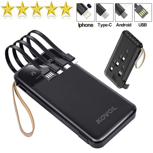 Power Bank 9000000mAh Fast charger Pack 4 USB External Battery 2