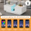 Led Coffee Table with 2 Drawer Storage 4