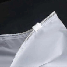 (14x20cm, One size) Frosted Plastic Zip-lock Garment Bags - 100pcs Storage Saving Space Clothes Bags