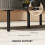 Homcom (Grey) HOMCOM Coffee Table with Storage and Sliding Doors for Living Room 7