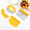 (As show, One size) Dough Scraper, Plastic Pastry Maker, Bread Dough Bowl Scraper, 6 Inch, Yellow 3