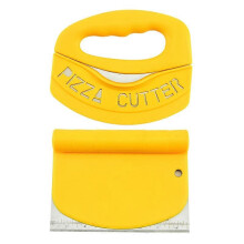 (As show, One size) Dough Scraper, Plastic Pastry Maker, Bread Dough Bowl Scraper, 6 Inch, Yellow