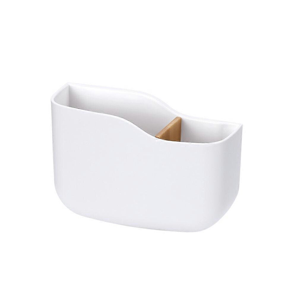 (As Show, One Size) Abs Wall Mounted Cell Phone Holder With Hook Wall Organizer Box For Mobile Phone Charging Holder, Remote Control Storage Box 4704245283858