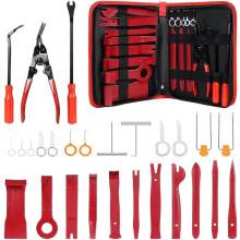 (As show, One size) 27PCS Trim Removal Tool, Auto Mechanic Tools, Panel Trim Tools, Auto Panel Removal Tool, Car Radio, Accessories, Door, Car Dashboard