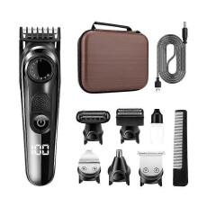 (As show, One size) Beard Trimmer Series, Men's Trimmer with Styling Tools, 90 Minutes Runtime
