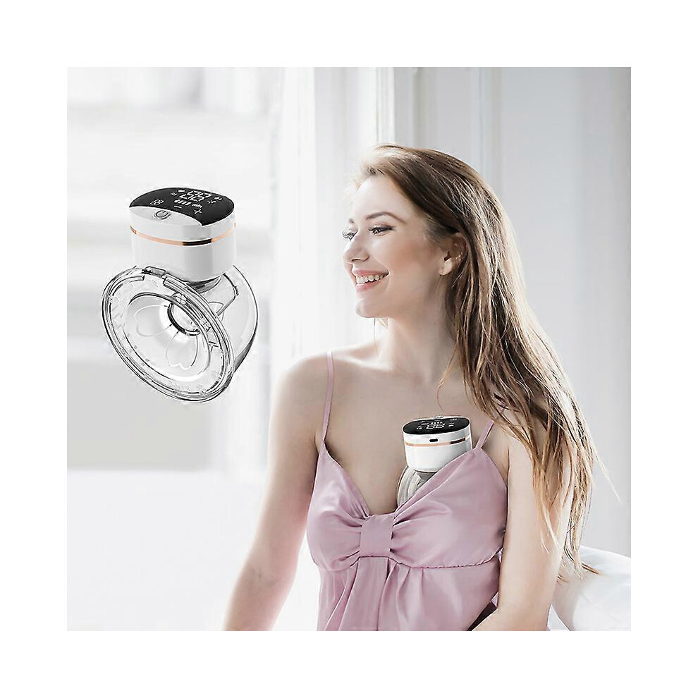 (As show, One size) Wearable breast pump, portable wireless wearable breast pump, and rechargeable hands-free electric breast pump, with 4 modes and 9
