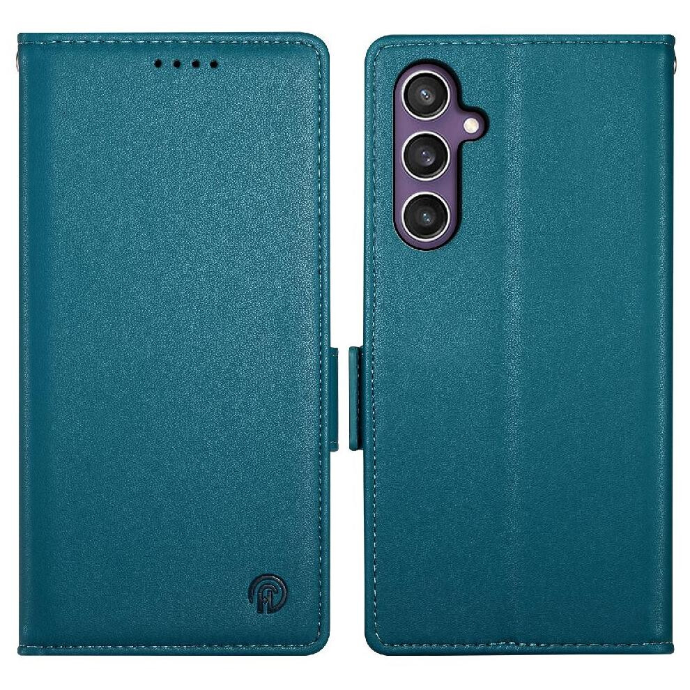 (Blue) Flip Case For Samsung Galaxy S25 Fe Wallet Flip Business Daily Use Card Slots Blue 764563618224
