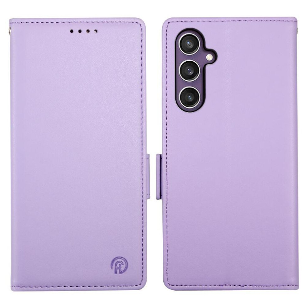 (Purple) Flip Case For Samsung Galaxy S25 Fe Wallet Flip Business Daily Use Card Slots Purple 764563618255