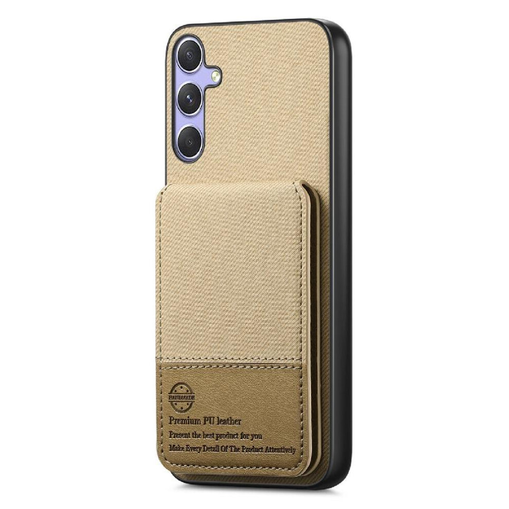 (Yellow) Case For Samsung Galaxy A24 Leather Case Rfid Blocking Wallet Shockproof Yellow 764563620302