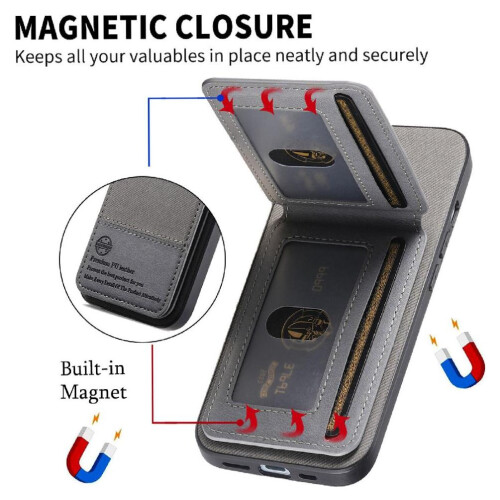 (Gray ) Case for Samsung Galaxy A32 4g Leather Case Wallet Shockproof Rfid Blocking 1