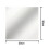 (L) 9pcs Flexible Mirror Sheets Self-adhesive Plastic Mirror Tiles 25*25cm 4