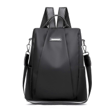 Sac Ă dos antivol en tissu Oxford noir pour femme, neuf