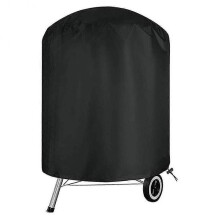 (58x77cm) Kettle Bbq Cover, Round Barbecue Cover Waterproof Heavy Duty 210d Oxford Fabric Bbq Grill Cover With Drawstring