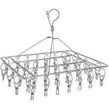 Stainless Steel Sock Dryer for Clothes Rack with 36 Clothespins